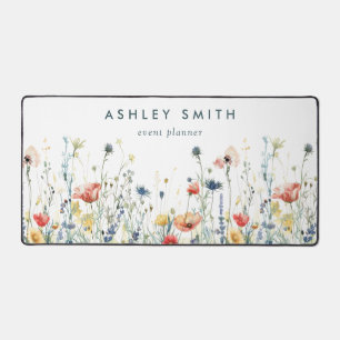 Vibrant Wildflower Desk Mat
