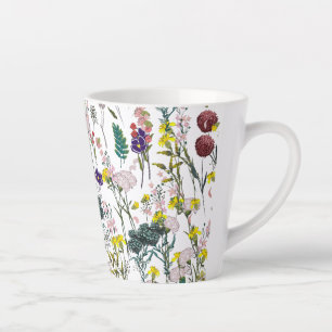 Vibrant Wildflower Latte Mug