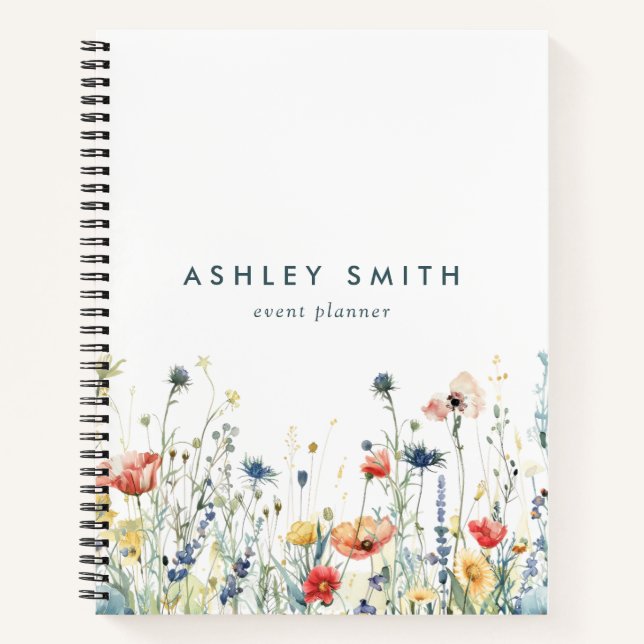 Vibrant Wildflower Notebook (Front)