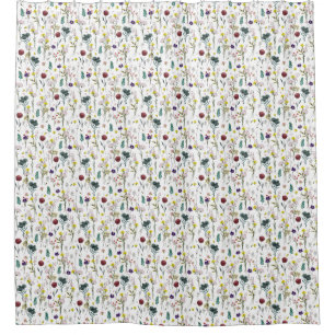 Vibrant Wildflower Shower Curtain