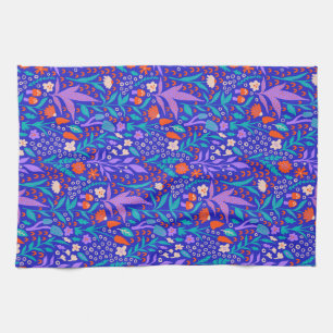 Vibrant Wildflowers Kitchen Towel