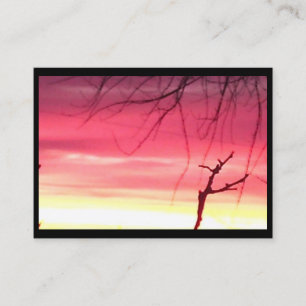Vibrant Winter Sunrise Might Business Card