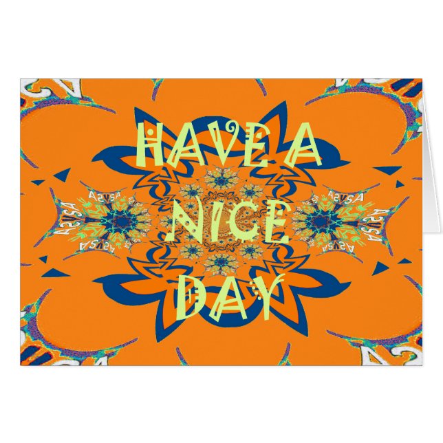 Vibrant Wishes: Have a Nice Day Art Print Design (Front Horizontal)