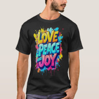 Vibrant Words: Love, Peace, and Joy