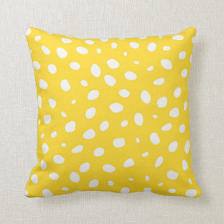 Vibrant Yellow Chic Couch Modern Pattern 07 Throw Pillow