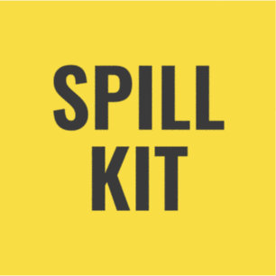 Vibrant Yellow Customizable Spill Kit Container