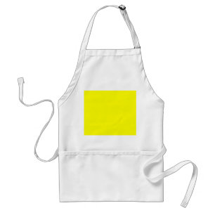 Vibrant Yellow Fluo Delight Ready to Customize Standard Apron