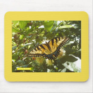 Vibrant Yellow Monarch Mouse Pad