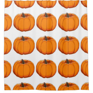 Vibrant yellow pumpkin pattern illustration.