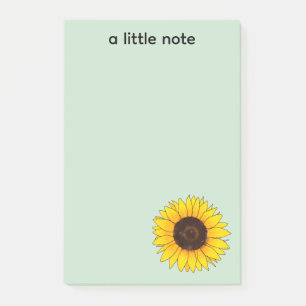 Vibrant Yellow Sunflower Bloom Post-it Notes