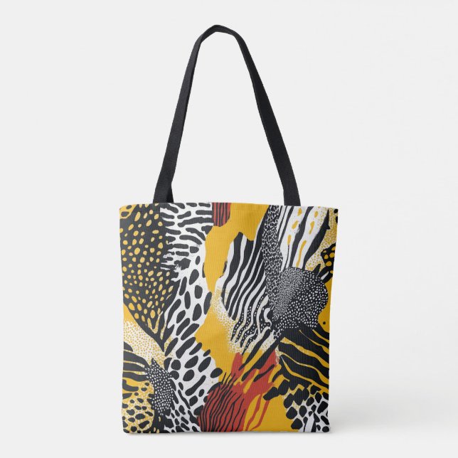 Vibrant Yellow Tote Bag (Back)