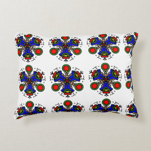 Vibrant Zen Tile Accent Pillow