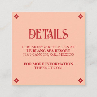 Vibrants Voeux : Carte de détails de mariage folkl