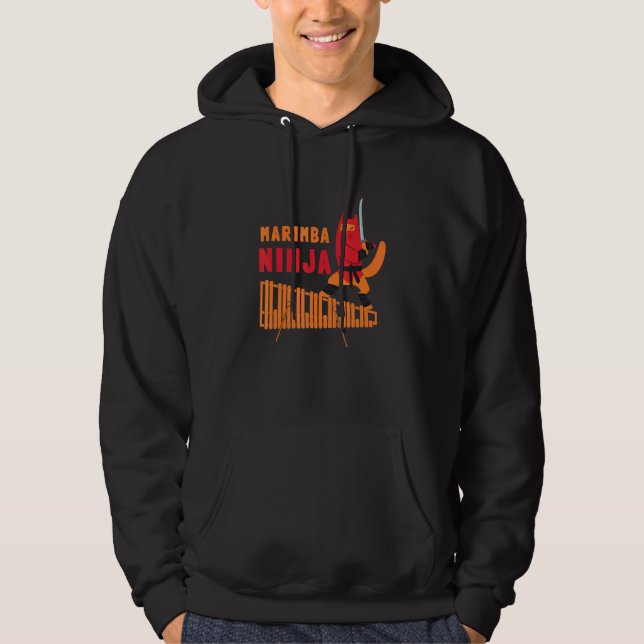 Vibraphone Mom Marimba Ninja And Mallet Glockenspi Hoodie (Front)