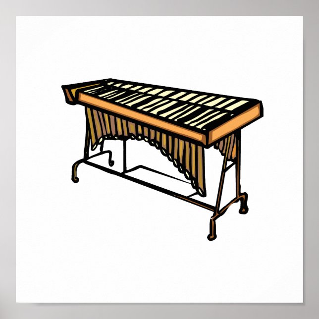 vibraphone simple instrument design.png poster (Front)