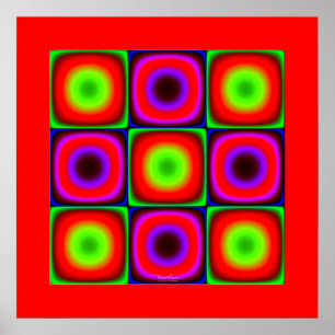 Vibrating Colour Combinations Poster