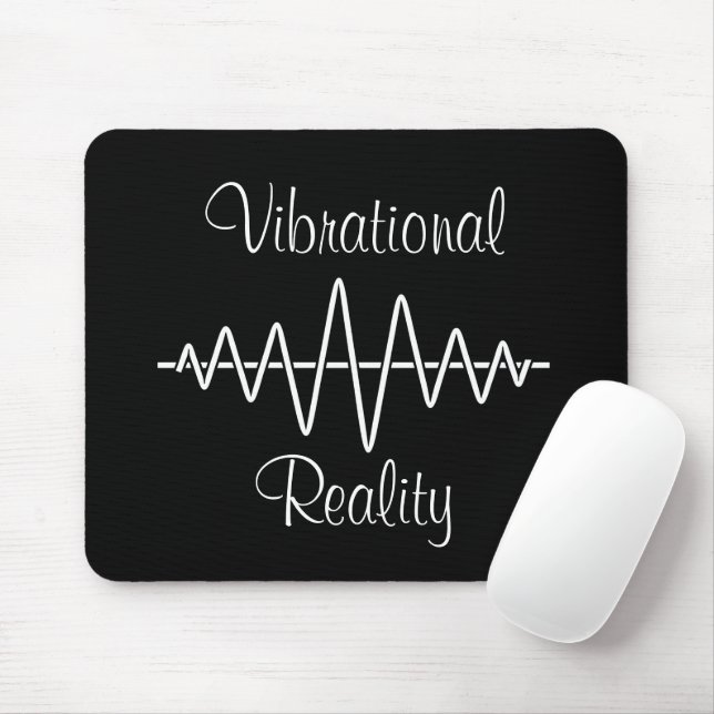 Vibration Frequency Symbol Higher Self Text Mouse Pad (With Mouse)