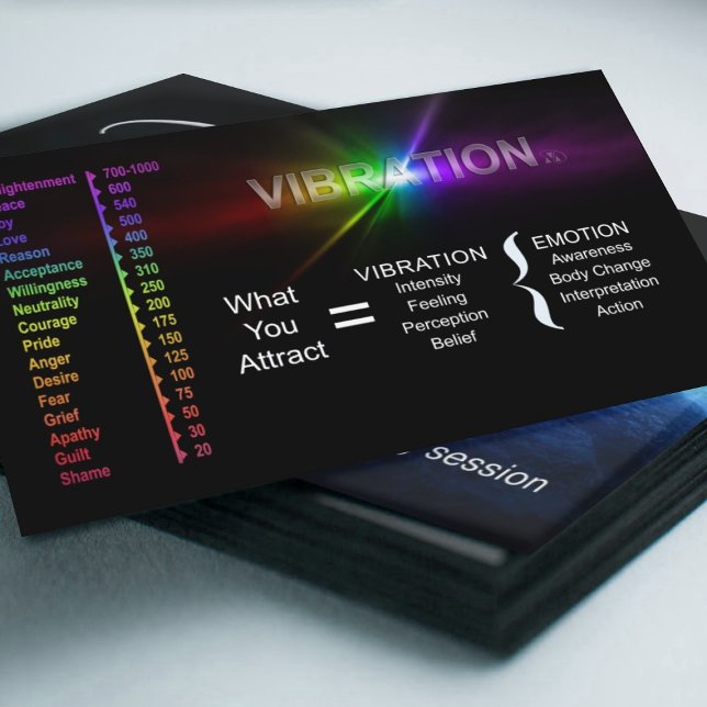 Vibration Scale Empower Cards (What you attract = )