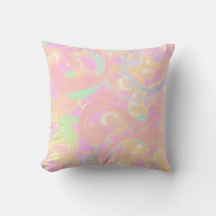 Vibrations, coloured, colourful + pattern, house throw pillow