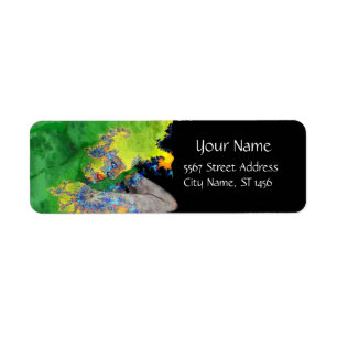 VIBRATIONS DE MATIÈRE Vert Jaune Noir Fractée