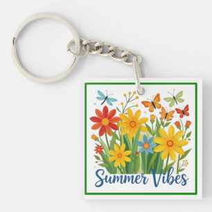 Vibrations d'été Floral avec Papillons-64534