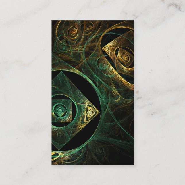 Vibrations magiques Carte de visite d'art Abstrait (Devant)