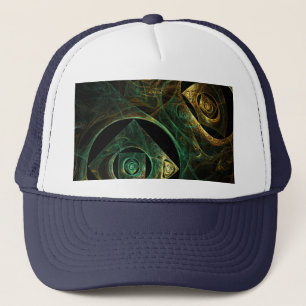 Vibrations magiques Casquette d'art Abstrait