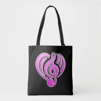 Vibrations Musical Love Pink Heart Music Note DJ