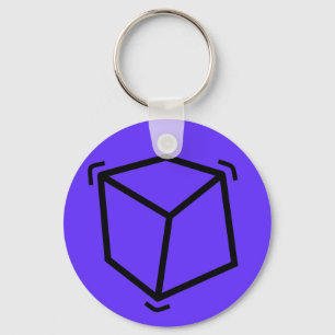 Vibrator cube keychain