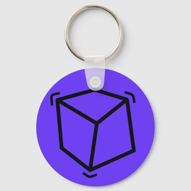 Vibrator cube keychain (Front)