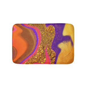 vibratory colour art bath mat