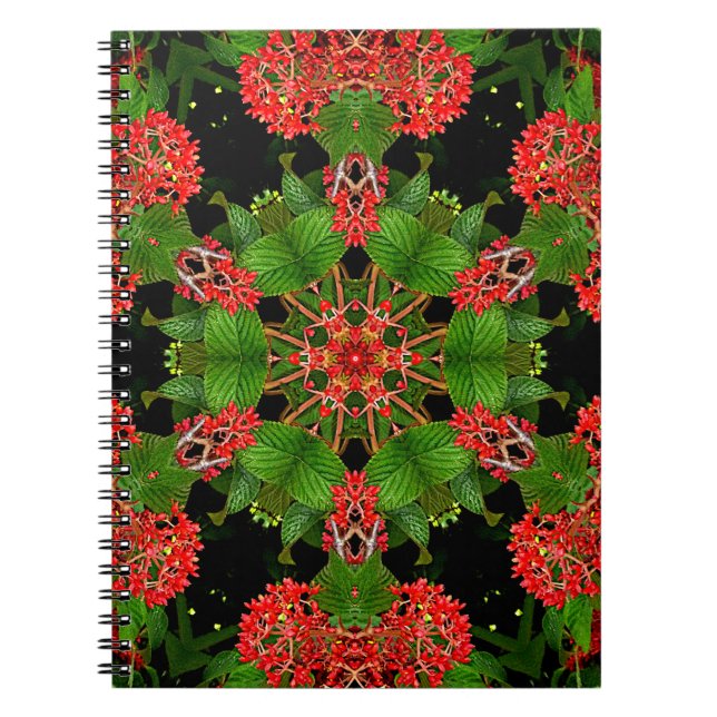 Viburnum Berries Kaleidoscope Notebook (Front)