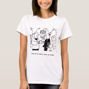 Vicar Says There's No Small Print. Funny Wedding T-Shirt
