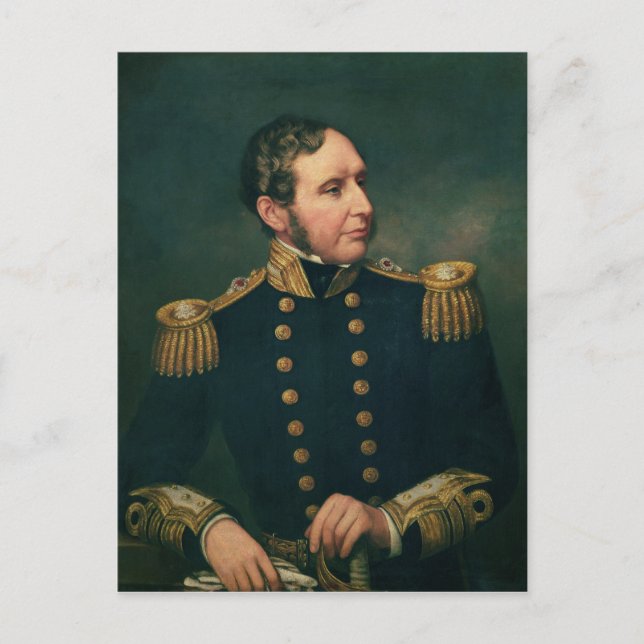 Vice Admiral Robert Fitzroy Postcard (Front)