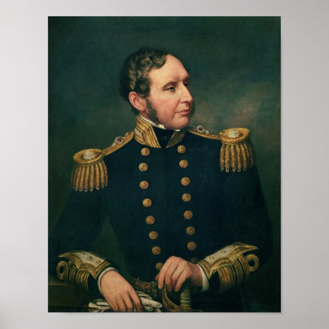 Vice Admiral Robert Fitzroy Poster (Front)