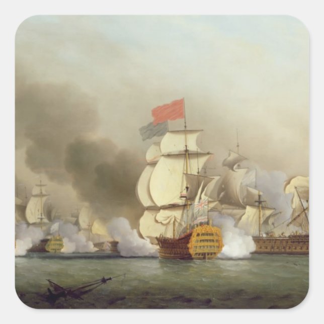 Vice Admiral Sir George Anson's (1697-1762) Victor Square Sticker (Front)