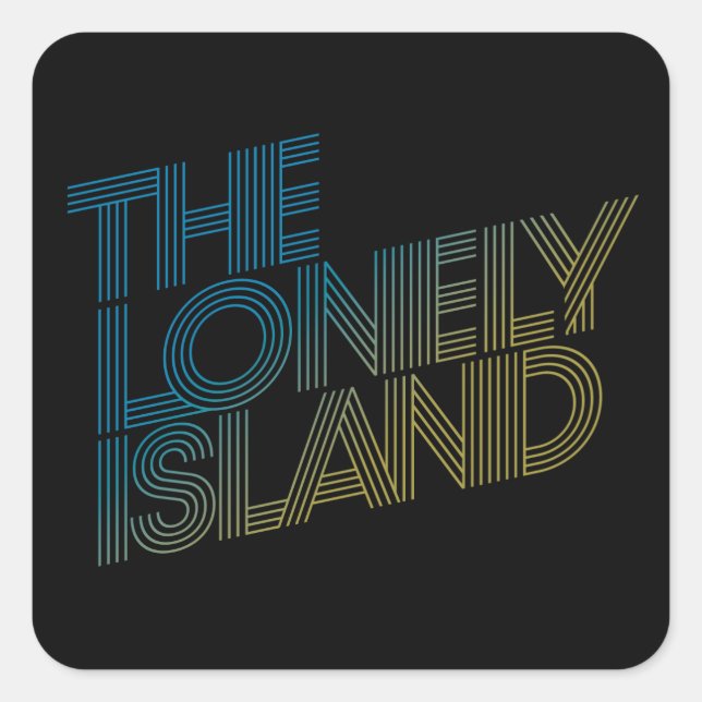 Vice Beach Square Sticker (Front)