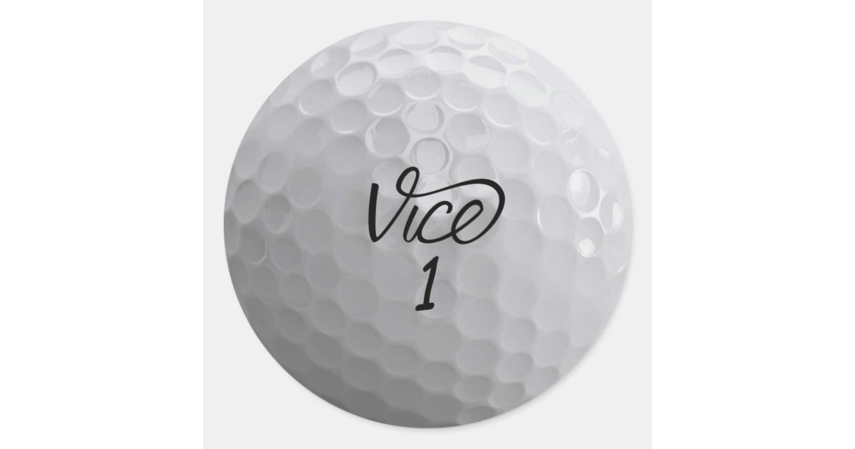 Vice Golf Ball Classic Round Sticker Zazzle.ca