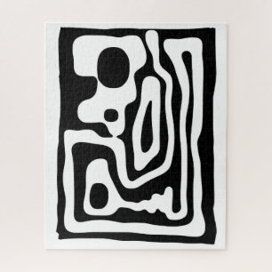 Vice Grip: Abstract Black & White Jigsaw Puzzle