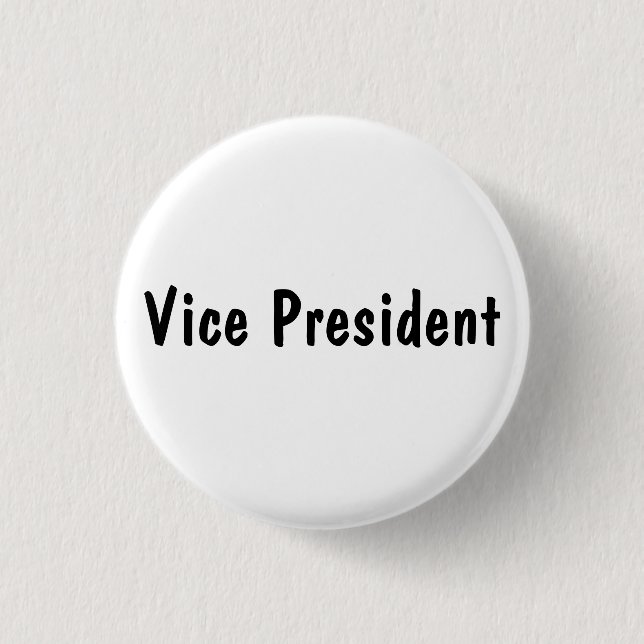 Vice President 1 Inch Round Button (Front)