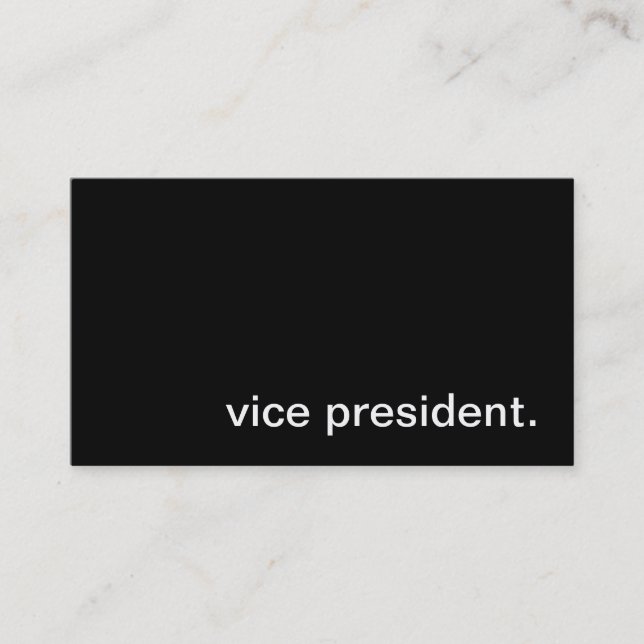 Vice-président carte de visite (Devant)