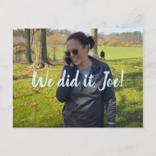 Vice President-Elect Kamala Harris: We Did It, Joe Postcard