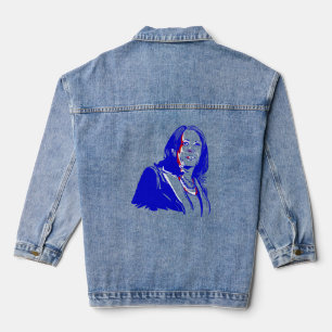 vice president kamala harris democrat denim jacket