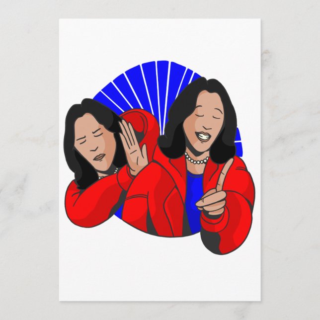 vice president kamala harris meme funny invitation (Front)