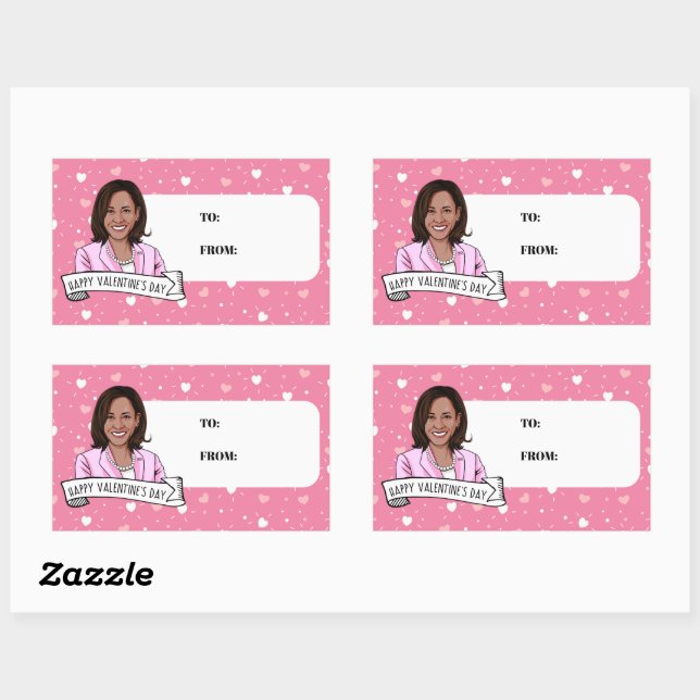 Vice President Kamala Harris Valentine's Day Sticker (Sheet)