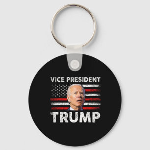 Vice President Trump Us Flag Biden 2024 Election M Keychain