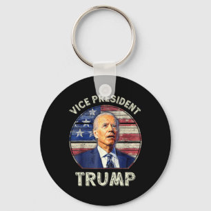 Vice President Trump Us Flag Biden 2024 Election M Keychain