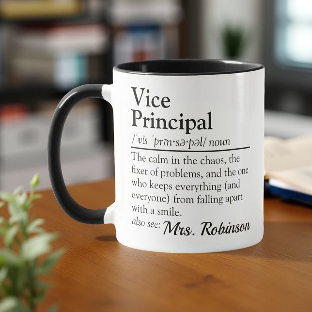 Vice Principal Definition Custom Appreciation Mug (Creator Uploaded)