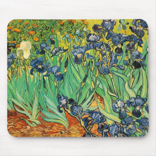 Vicent van Gogh, Irises Mouse Pad (Front)