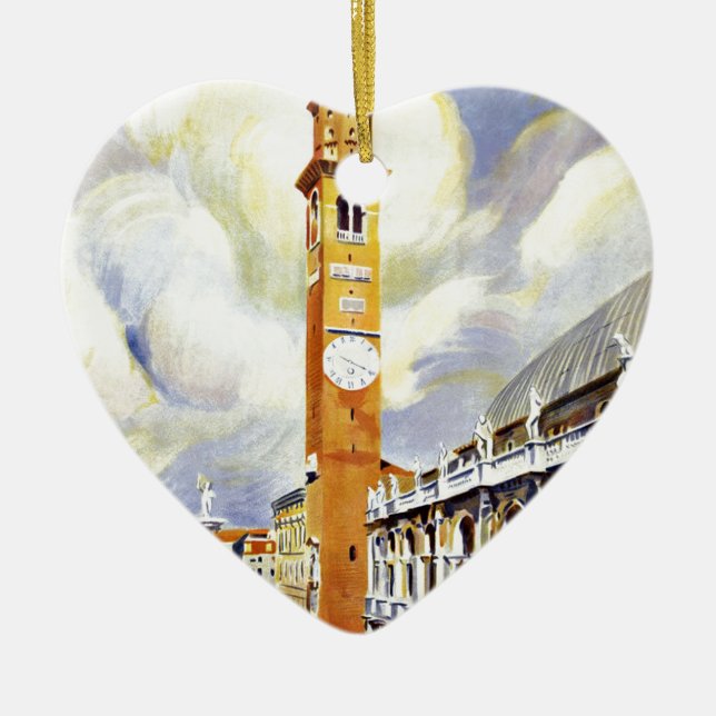 Vicenza Italy Basilica Palladiana Ceramic Ornament (Front)